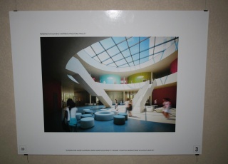 Vernisáž výstavy - architektonická soutěž Přestavba objektu bývalé menzy kolejí 17. listopadu pro potřeby UK FHS 22. června 2009