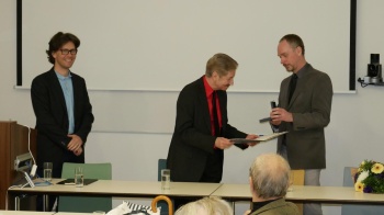 Doc. Hans Rainer Sepp received The Jan Patočka Memorial Medal (photo: FLÚ AV ČR)