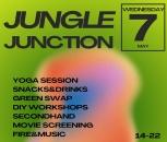 Bazar i komunitní budování v džungli v rámci Jungle Junction