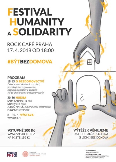 Festival Humanity a Solidarity se uskuteční 19. dubna v Rock Café